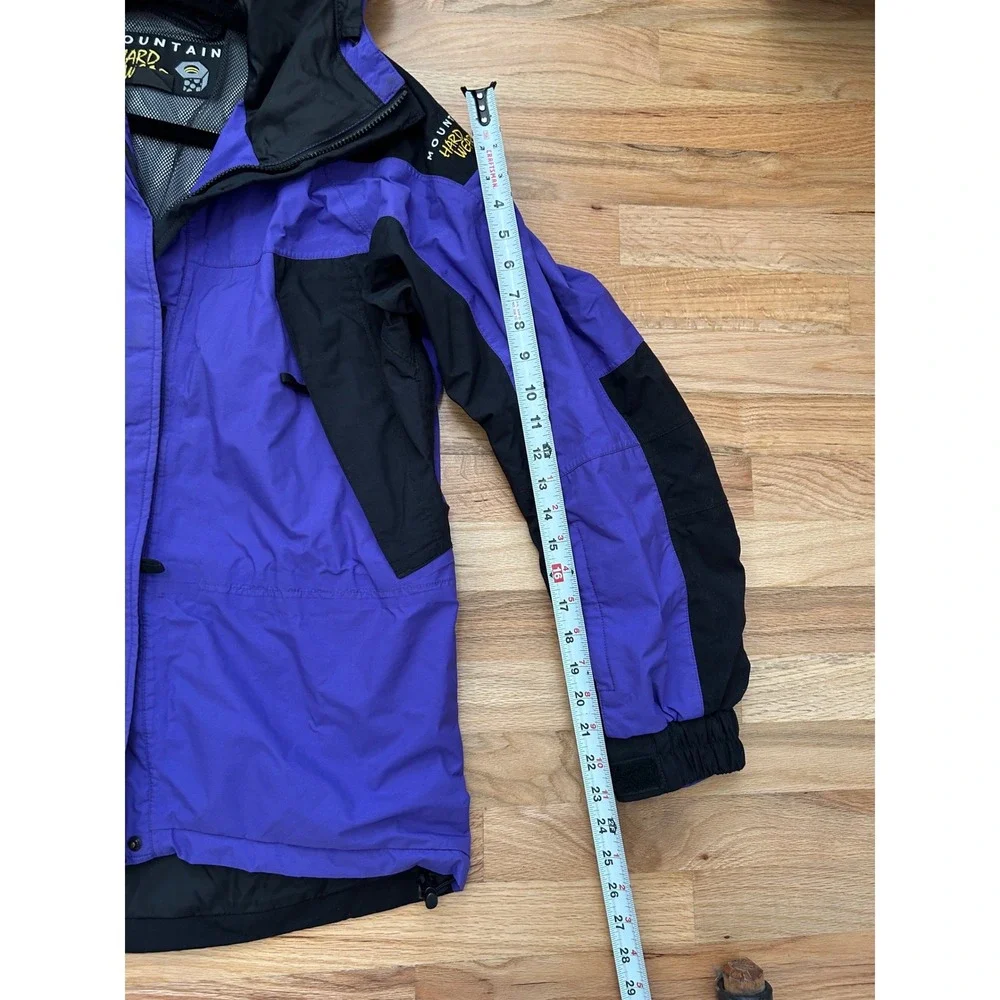 Mountain Hardwear Conduit Purple Black Colorblock Hooded Jacket‎ Womens Size 10